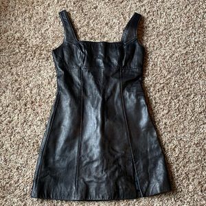 Bebe Women’s Size 2 Genuine Leather Minidress